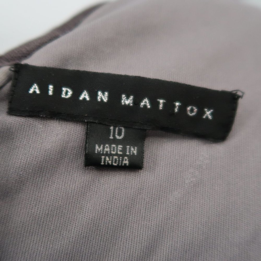 Aidan Mattox Silver Fully Sequined Long Sleeve Co… - image 2